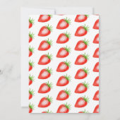Invitation Sweet Little Strawberry 1er anniversaire (Dos)