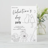 Invitation Sweet Love Valentine’s Day Event Party (Debout devant)