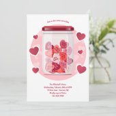 Invitation Sweet Love Valentine's Day  (Debout devant)