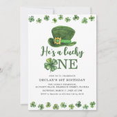 Invitation Sweet Lucky One Birthday Party (Devant)