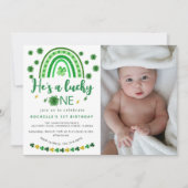 Invitation Sweet Lucky One Photo Anniversaire (Devant)