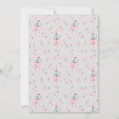 Invitation Sweet Macaron Bonjour Bebe Paris Baby shower (Dos)