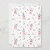 Invitation Sweet Macaron Bonjour Bebe Paris Baby shower (Dos)