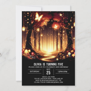 Invitation Sweet Magique Woodland Digital Anniversaire