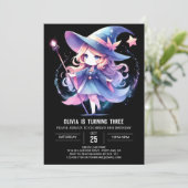 Invitation Sweet Majestic Wizard Anniversaire (Debout devant)