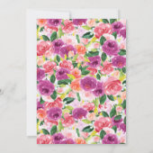 Invitation Sweet Maman Et Bébé Lamb Baby shower Floral (Dos)