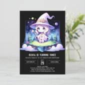 Invitation Sweet Modern Wizard Anniversaire (Debout devant)