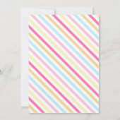 Invitation Sweet One 1er Anniversaire fête Candy Land Invitat (Dos)