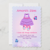 Invitation Sweet ONE Afro Puff Girl 1er Anniversaire Papillon (Dos)