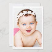 Invitation Sweet One beigne illustration 1er anniversaire (Dos)