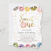 Invitation Sweet One Birthday Invitation, 1er Birthday Girl (Devant)