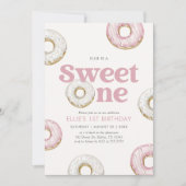 Invitation Sweet One Donut 1er anniversaire (Devant)