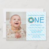 Invitation Sweet One Donut Boy 1er Anniversaire Photo (Devant)