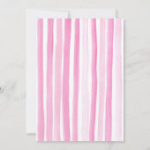 Invitation Sweet One Donut Girl 1er anniversaire fête rose (Dos)