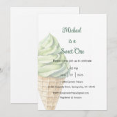 Invitation Sweet One, Fête de Glace (Devant / Derrière)