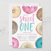 Invitation Sweet One | Fête du premier anniversaire de Donut (Devant)