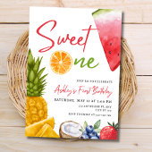 Invitation Sweet One First Birthday Invitation, Fruit Tropica