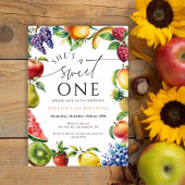 Invitation Sweet One First fruit Strawberry Citrus Birthday