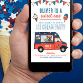 Invitation Sweet One Ice Cream Party 1er anniversaire