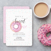 Invitation Sweet One Pink Donut Girl 1er anniversaire