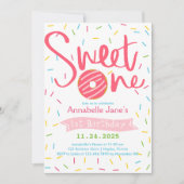 Invitation Sweet One Sprinkles fête d'anniversaire (Devant)