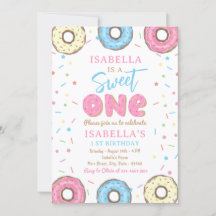 Sweet One Sprinkts Donut 1er anniversaire fête