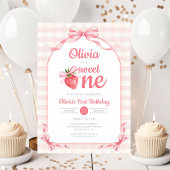 Invitation Sweet One Strawberry Girl 1er anniversaire