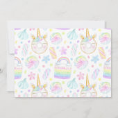 Invitation Sweet One Unicorn Sweets Photo 1er anniversaire (Dos)
