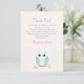 Invitation Sweet Owl Anniversaire (Debout devant)