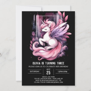 Invitation Sweet Pastel Horse Anniversaire