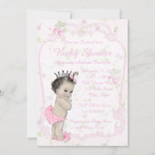 Invitation Sweet Pastel rose Chic Baby shower (Dos)