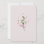 Invitation Sweet Pea flower arch Baby brunch elegant lavender (Dos)