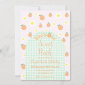 Invitation Sweet Peach 1er anniversaire (Devant)