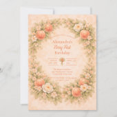 Invitation Sweet Peach 1st Birthday (Devant)
