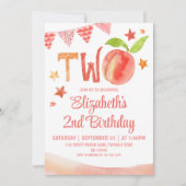 Invitation Sweet Peach 2e anniversaire (Devant)