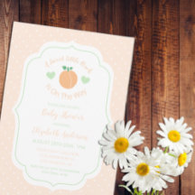 Sweet Peach Elegant Baby Shower