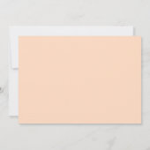 Invitation Sweet Peach Minimalist Girl Premier anniversaire (Dos)