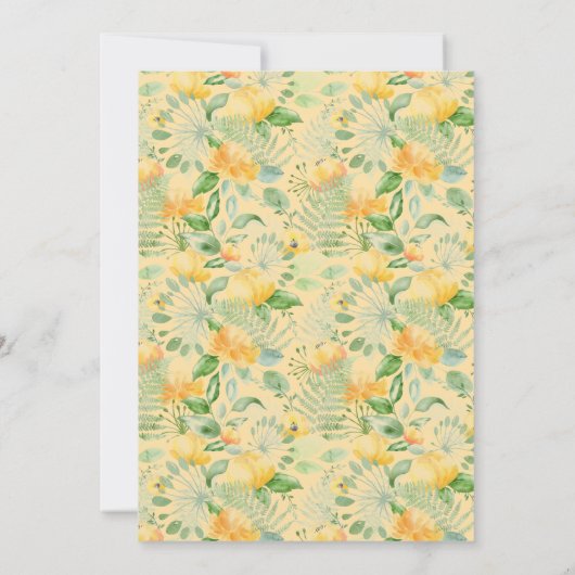 Invitation Sweet Peach Roses Floral 80e (Dos)