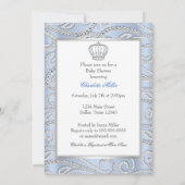 Invitation Sweet Petit Prince Diamond Baby shower garçon (Dos)