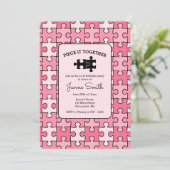 Invitation Sweet Rose Black Pièce It Ensemble Puzzle Annivers (Debout devant)