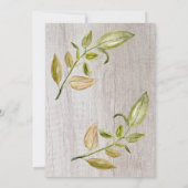 Invitation Sweet Rustic Elephant Blue Boy Baby shower Invitat (Dos)