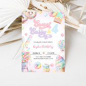 Invitation Sweet Sassy et QUATRE Pastel Candyland 4e annivers