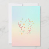 Invitation Sweet Sassy et sept bonbons Anniversaire (Dos)