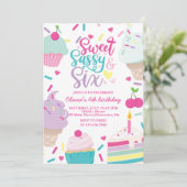 Invitation Sweet Sassy et Six Glaces Crème et Gâteau Annivers (Debout devant)