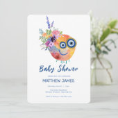 Invitation Sweet Save the Planet Baby shower (Debout devant)