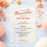 Invitation Sweet Script Coquette Bow 21e fête d'anniversaire<br><div class="desc">Préparez la scène pour une fête d'anniversaire ludique avec ce Sweet Script Coquette Bow 21st Birthday Party Invitation de Yellow Moon Atelier. Avec ses verres de champagne coupés pastel ornés de bulles blanches et son arc de pénis, ce design exhale le plaisir et le sucré, comme votre ami ! Parfait...</div>
