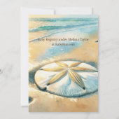 Invitation Sweet Seaside Boy's Baby shower Côtier Thème (Dos)