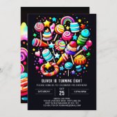 Invitation Sweet Serenity Wonderland Anniversaire (Devant / Derrière)