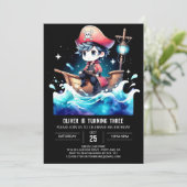 Invitation Sweet Ship Pirate Anniversaire (Debout devant)