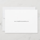 Invitation Sweet Simple Photo Wedding Enregistrer la date (Dos)